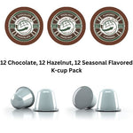 Flavor Mixed K-cup Case Bundle (12 Chocolate, 12 Hazelnut, 12 Seasonal)